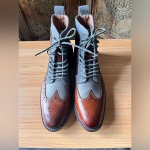 Finnegan Wingtip Lace Up Boot Men s Casual Shoes. NWOT